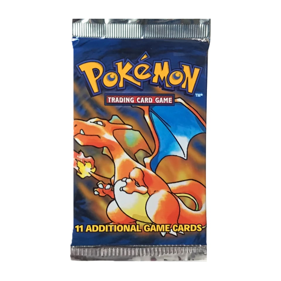 Pokémon Base Set booster pack, Charizard artwork reference image