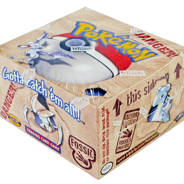 Fossil Pokémon booster box reference photo