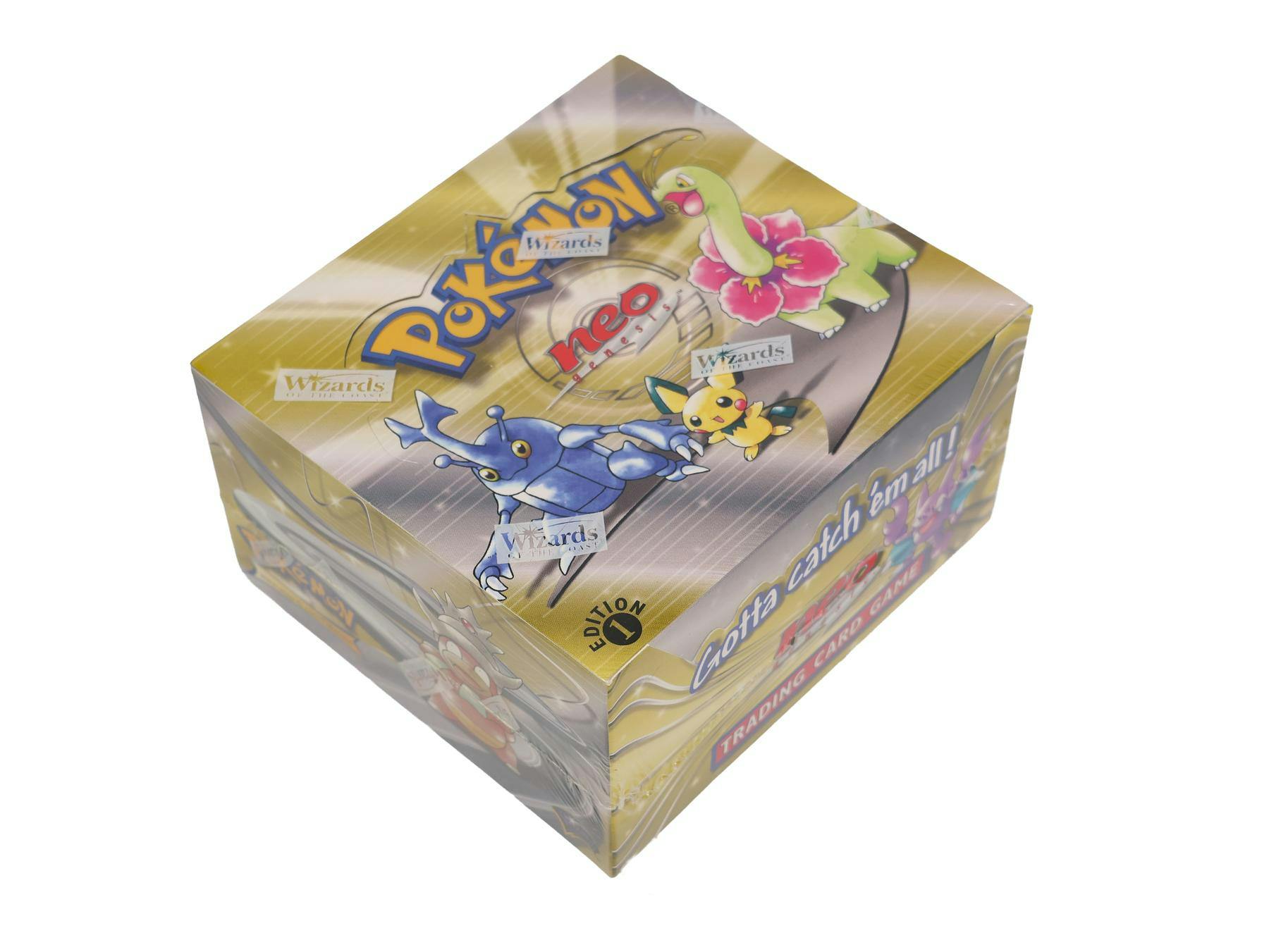 Neo Genesis Pokémon booster box reference photo